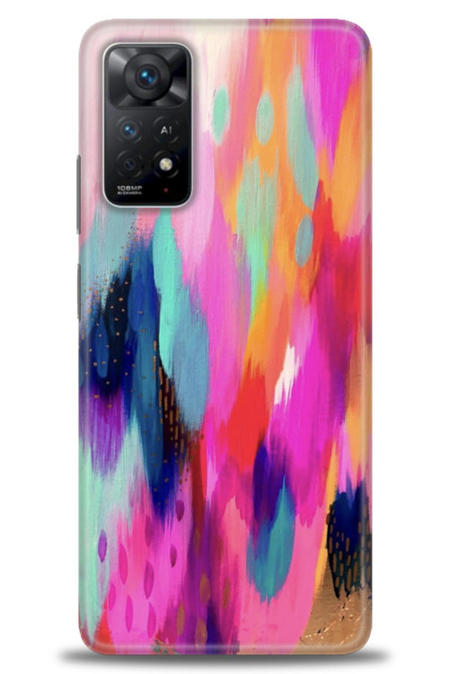 Xiaomi Redmi Note 11 Pro Kılıf HD Baskılı Kılıf - Yaldızlı Renkler