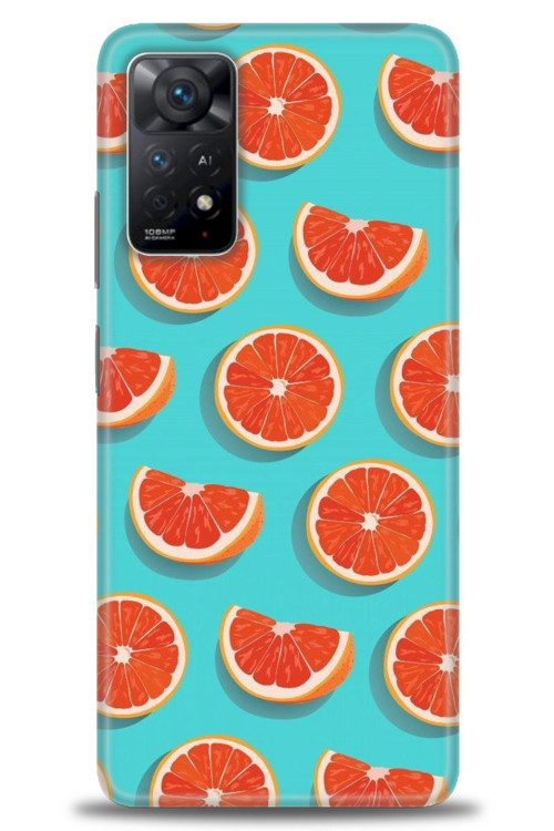 Xiaomi Redmi Note 11 Pro Kılıf HD Baskılı Kılıf - Portakal Dilimleri