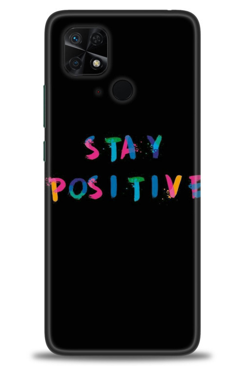 Xiaomi Redmi 10C Kılıf HD Baskılı Kılıf - Stay Positive