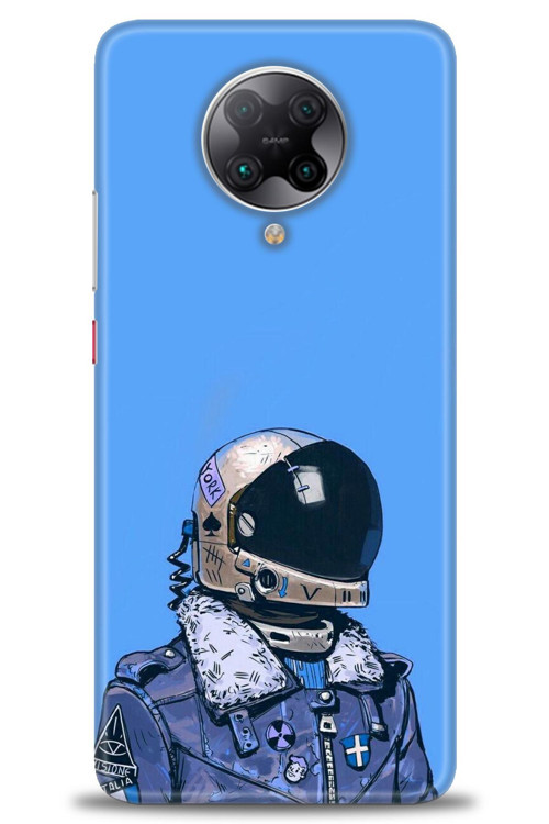 Xiaomi Redmi K30 Pro Kılıf HD Baskılı Kılıf - Mavi Astronot