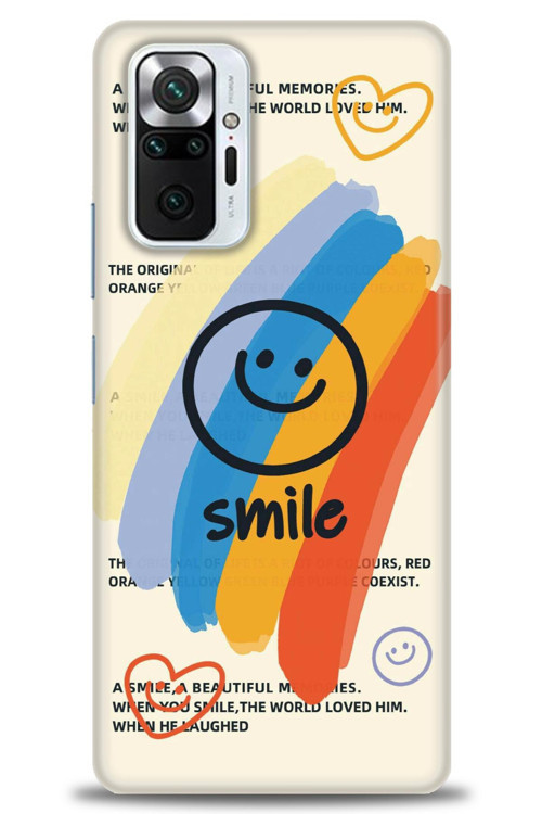 Xiaomi Redmi Note 10 Pro Kılıf HD Baskılı Kılıf - Smile