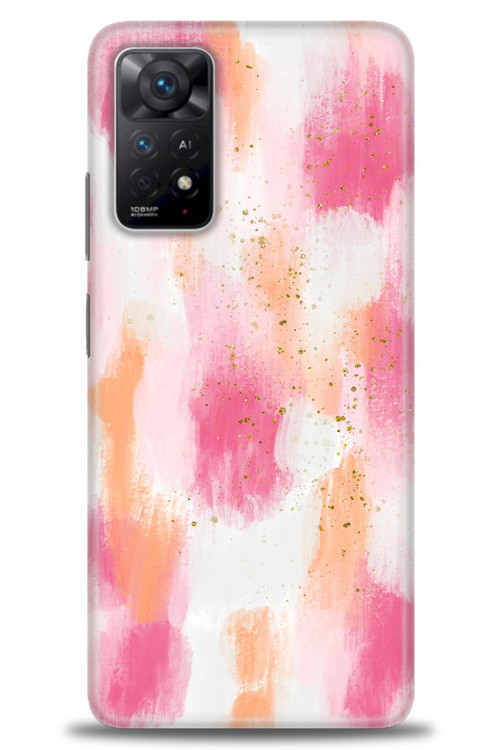 Xiaomi Redmi Note 11 Pro Kılıf HD Baskılı Kılıf - Pembe Palet