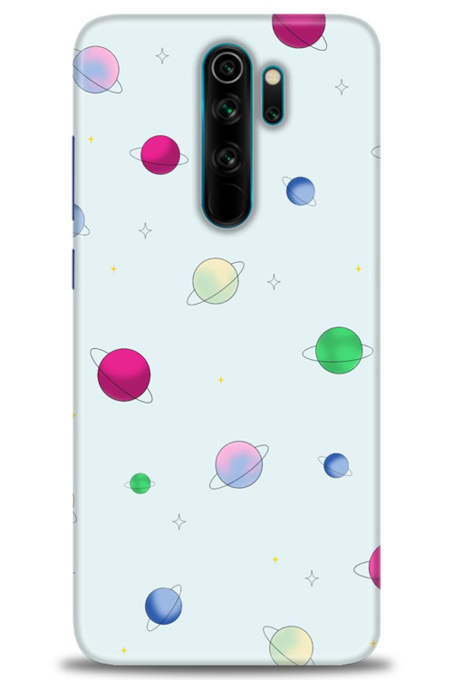 Xiaomi Redmi Note 8 Pro Kılıf HD Baskılı Kılıf - Gezegenler Çizim