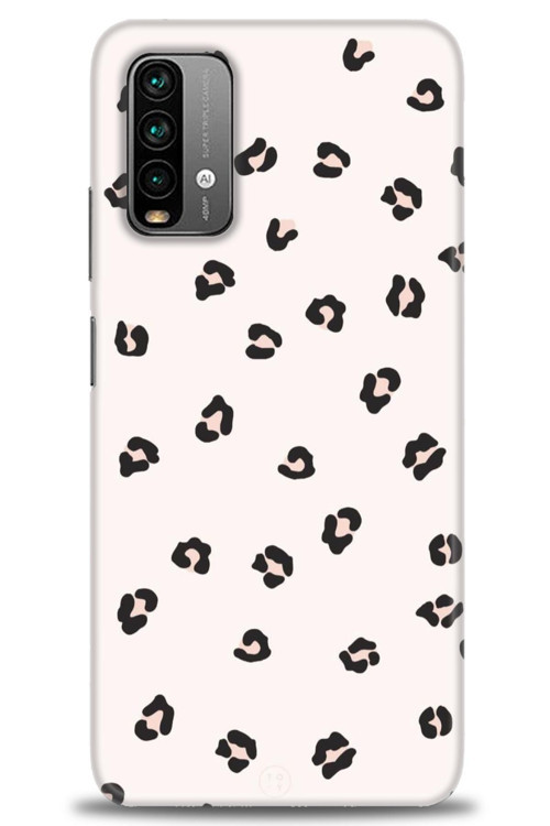 Xiaomi Redmi 9T Kılıf HD Baskılı Kılıf - Kahveli Leopar