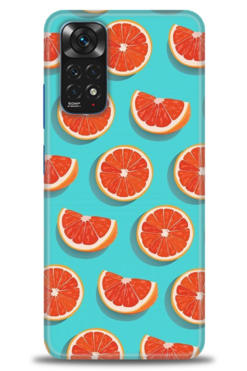 Xiaomi Redmi Note 11 Kılıf HD Baskılı Kılıf - Portakal Dilimleri