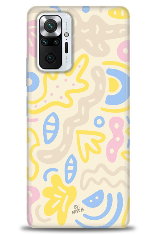 Xiaomi Redmi Note 10 Pro Kılıf HD Baskılı Kılıf - Krem Tonları