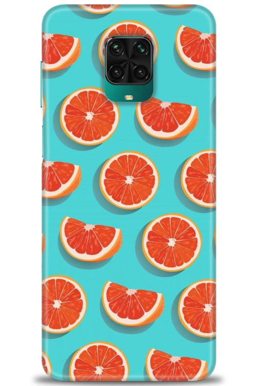 Xiaomi Redmi Note 9S Kılıf HD Baskılı Kılıf - Portakal Dilimleri