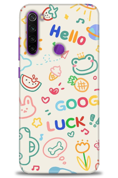 Xiaomi Redmi Note 8 Kılıf HD Baskılı Kılıf - Goog Luck