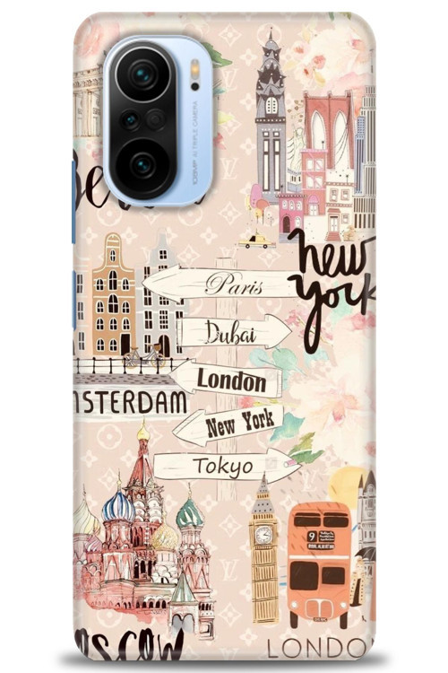 Xiaomi Redmi K40 Pro Kılıf HD Baskılı Kılıf - Berlin Set