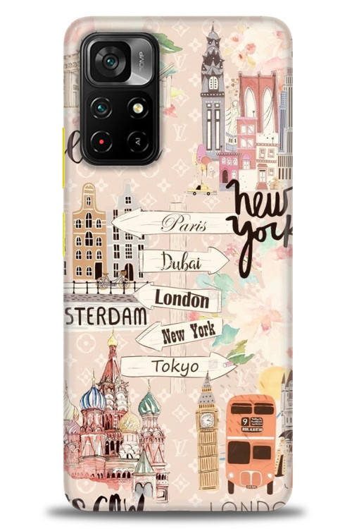 Xiaomi Redmi Note 11 Pro Plus Kılıf HD Baskılı Kılıf - Berlin Set