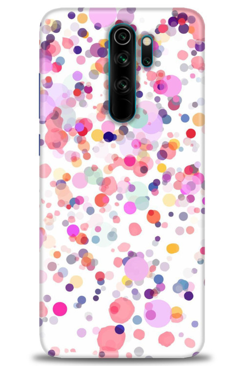 Xiaomi Redmi Note 8 Pro Kılıf HD Baskılı Kılıf - Renkli Benekler