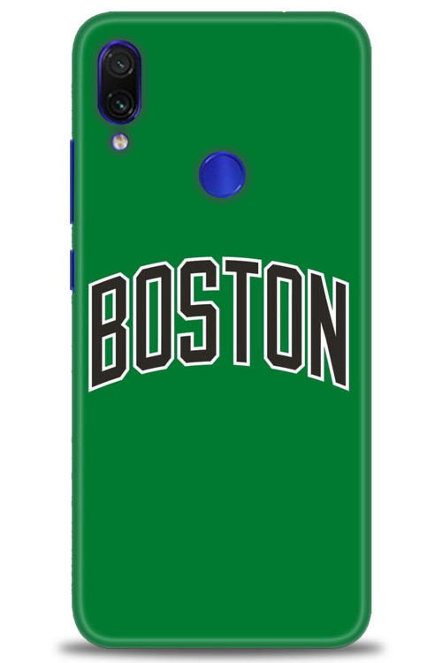 Xiaomi Redmi Note 7 Kılıf HD Baskılı Kılıf - Boston Yeşil