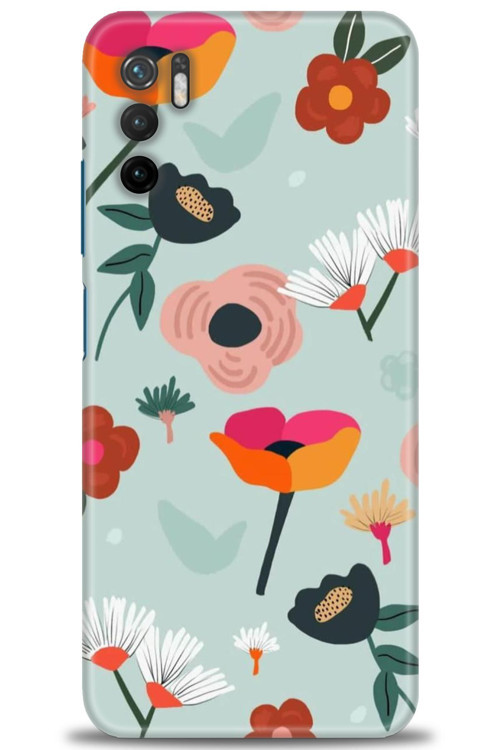 Xiaomi Redmi Note 10 5G Kılıf HD Baskılı Kılıf - Çiçekli Dallar