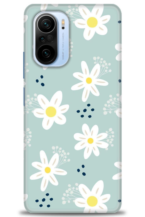 Xiaomi Redmi K40 Kılıf HD Baskılı Kılıf - Papatyalar