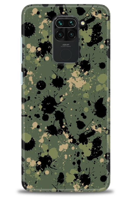 Xiaomi Redmi Note 9 Kılıf HD Baskılı Kılıf - Kamuflaj Renkleri
