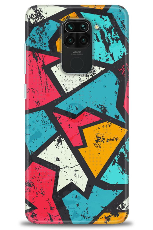 Xiaomi Redmi Note 9 Kılıf HD Baskılı Kılıf - Grafiti