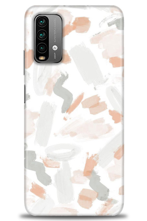 Xiaomi Redmi Note 9 4G Kılıf HD Baskılı Kılıf - Fırça Darbeleri