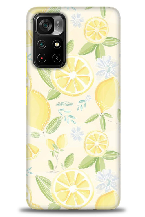 Xiaomi Redmi Note 11 Pro Plus Kılıf HD Baskılı Kılıf - Limon