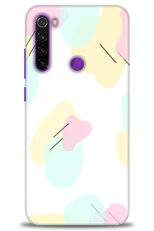 Xiaomi Redmi Note 8 Kılıf HD Baskılı Kılıf - Renkler Çubuklar