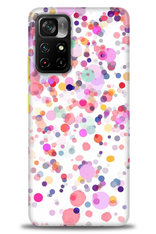 Xiaomi Redmi Note 11 Pro Plus Kılıf HD Baskılı Kılıf - Renkli Benekler