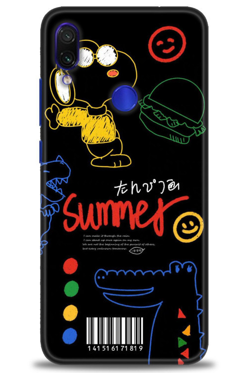 Xiaomi Redmi Note 7 Kılıf HD Baskılı Kılıf - Summer