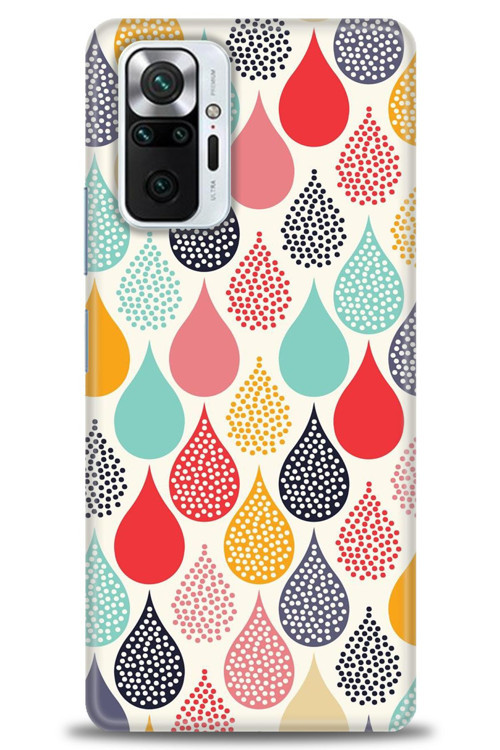 Xiaomi Redmi Note 10 Pro Kılıf HD Baskılı Kılıf - Renk Damlaları