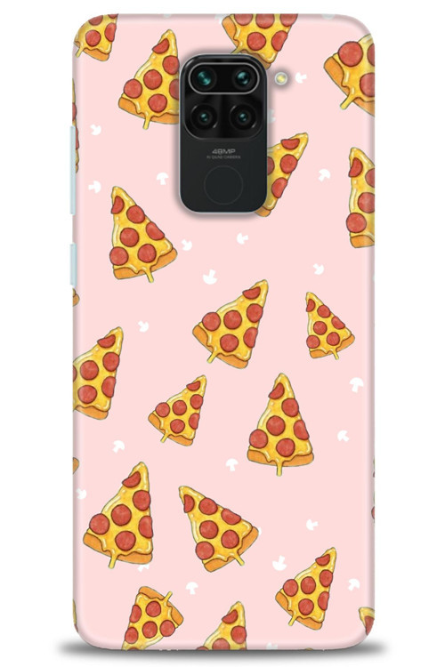 Xiaomi Redmi Note 9 Kılıf HD Baskılı Kılıf - Pizza Dilimleri