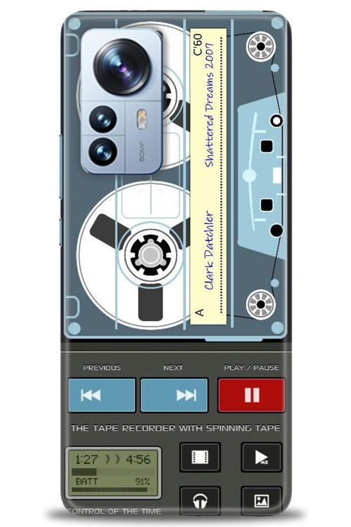 Xiaomi Mi 11 Ultra Kılıf HD Baskılı Kılıf - Nostaljik Kaset