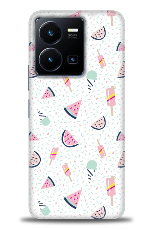 Xiaomi Redmi Note 12 Pro 5G Kılıf HD Baskılı Kılıf - Dondurma ve Karpuz