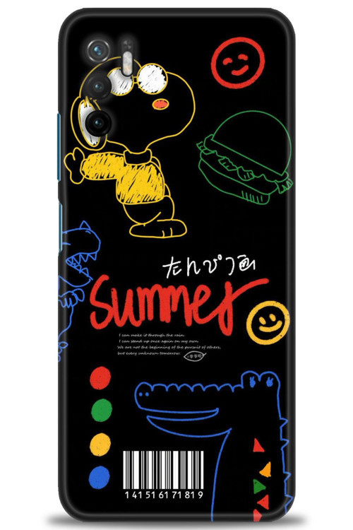 Xiaomi Redmi Note 10 5G Kılıf HD Baskılı Kılıf - Summer