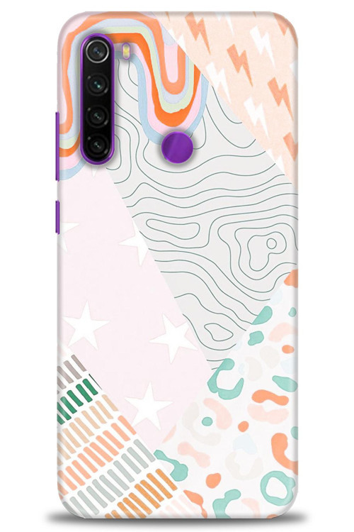 Xiaomi Redmi Note 8 Kılıf HD Baskılı Kılıf - Çok Renkli