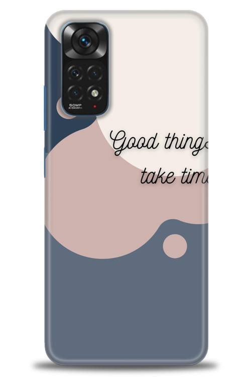Xiaomi Redmi Note 12 Pro 4G Kılıf HD Baskılı Kılıf - Good Things Take Time