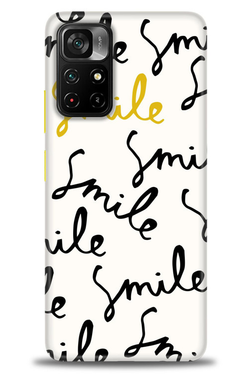 Xiaomi Redmi Note 11 Pro Plus Kılıf HD Baskılı Kılıf - S Smile