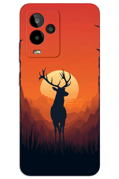 General Mobile GM 24 Pro Kılıf HD Desen Baskılı Arka Kapak - Geyik