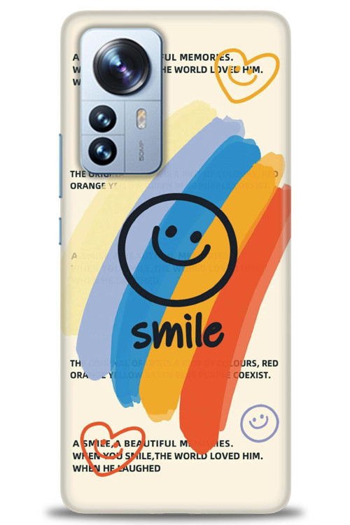 Xiaomi Mi 12 Lite Kılıf HD Baskılı Kılıf - Smile