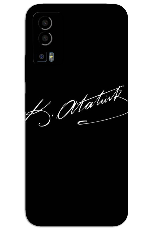 General Mobile GM 23 Kılıf HD Desen Baskılı Arka Kapak - Atatürk İmza