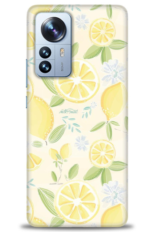 Xiaomi Mi 12 Lite Kılıf HD Baskılı Kılıf - Limon