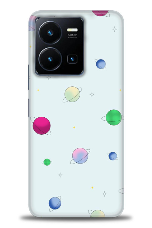 Xiaomi Redmi Note 12 5G Kılıf HD Baskılı Kılıf - Gezegenler Çizim