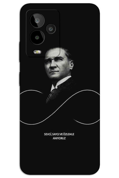 General Mobile GM 24 Pro Kılıf HD Desen Baskılı Arka Kapak - Atatürk Sonsuzluk