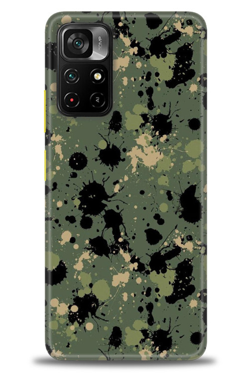Xiaomi Redmi Note 11 Pro Plus Kılıf HD Baskılı Kılıf - Kamuflaj Renkleri