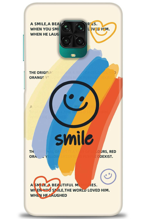 Xiaomi Redmi Note 9S Kılıf HD Baskılı Kılıf - Smile