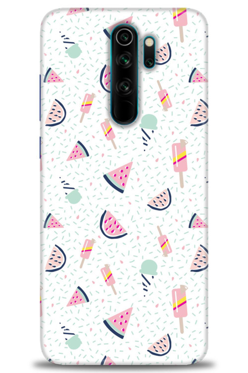 Xiaomi Redmi Note 8 Pro Kılıf HD Baskılı Kılıf - Dondurma ve Karpuz