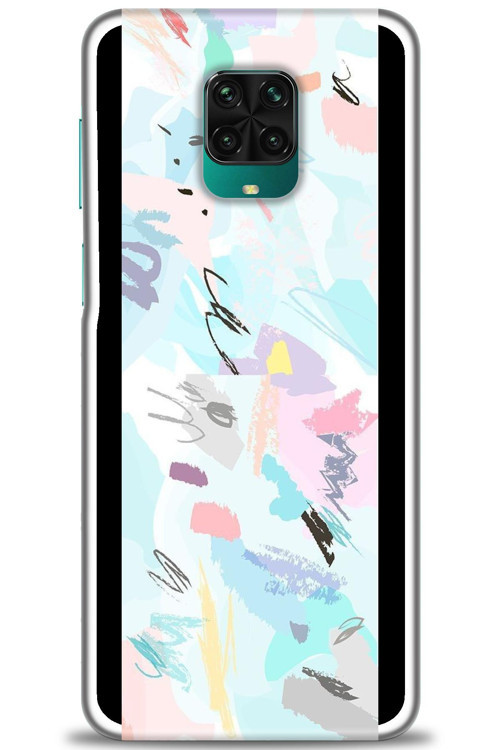 Xiaomi Redmi Note 9S Kılıf HD Baskılı Kılıf - Blue and Purple