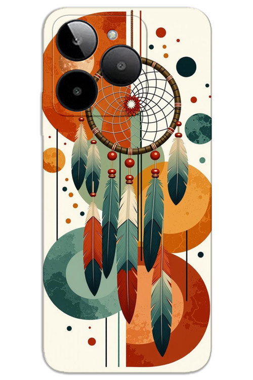 General Mobile GM ERA 30 Kılıf HD Desen Baskılı Arka Kapak - Mandala