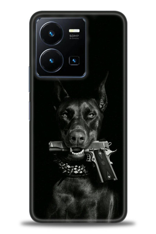 Xiaomi Redmi Note 12 5G Kılıf HD Baskılı Kılıf - Tabanca ve Köpek