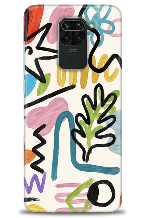 Xiaomi Redmi Note 9 Kılıf HD Baskılı Kılıf - Çizimler