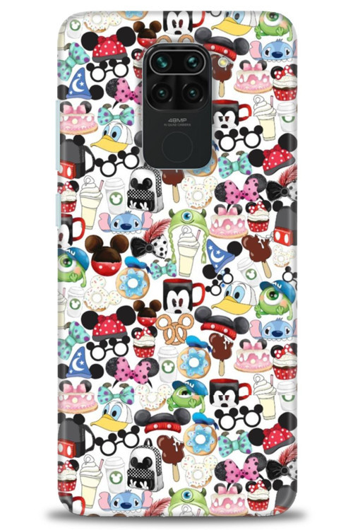 Xiaomi Redmi Note 9 Kılıf HD Baskılı Kılıf - Cartoon