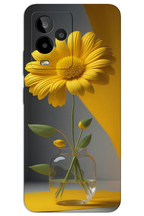 General Mobile GM 24 Pro Kılıf HD Desen Baskılı Arka Kapak - Fanus Çiçek