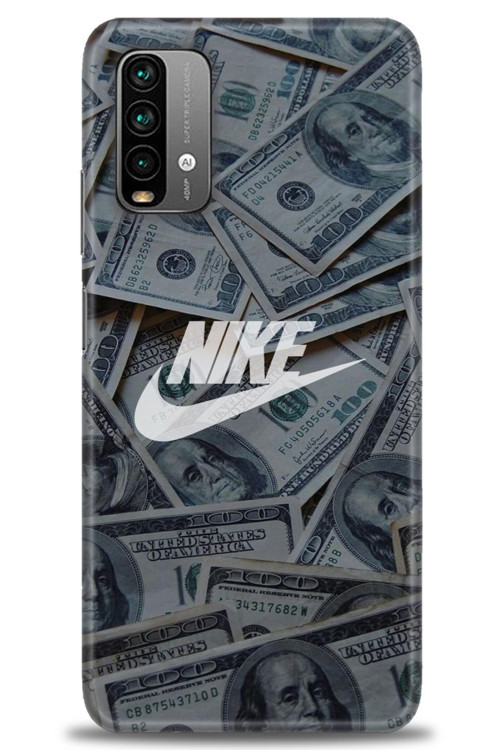 Xiaomi Redmi Note 9 4G Kılıf HD Baskılı Kılıf - Nike Dolar