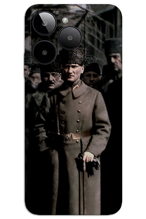 General Mobile GM ERA 30 Kılıf HD Desen Baskılı Arka Kapak - Atatürk Kalpak